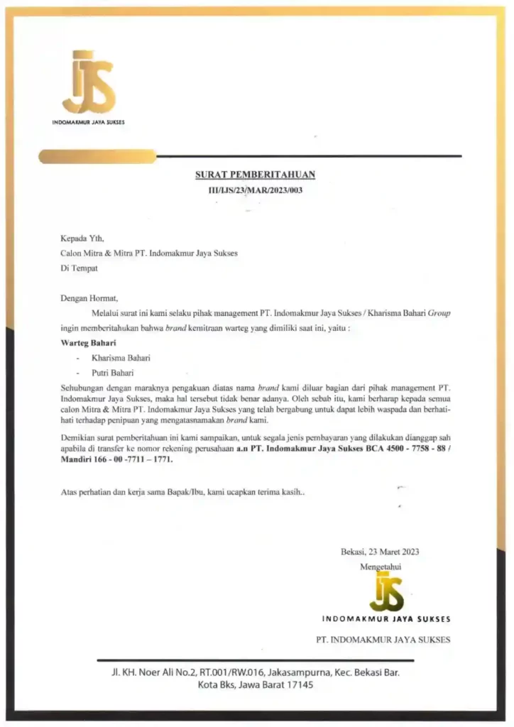 pemberitahuan-kharisma-bahari